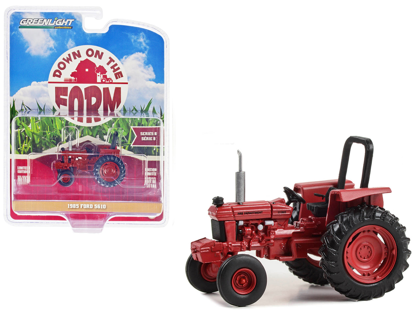 1985 Ford 5610 Tractor Red Diecast Model Tractor