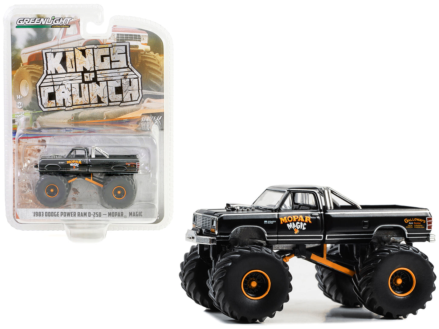 1983 Dodge Power Ram Black Diecast Model Monster Truck