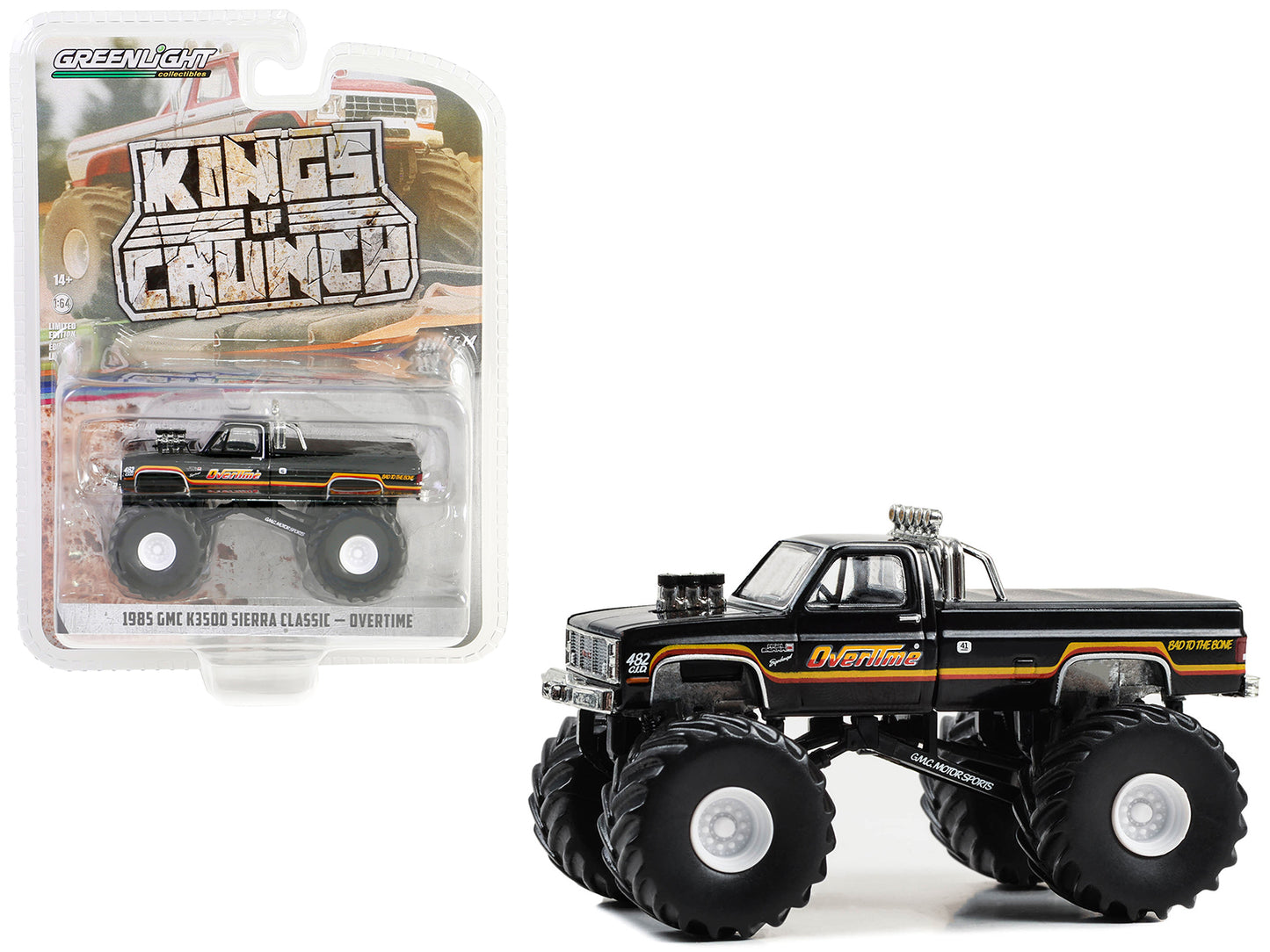 1985 GMC K3500 Sierra Black Diecast Model Monster Truck