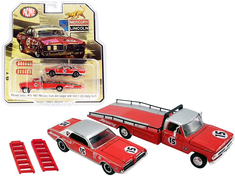 Ford F Red Diecast Model Ramp Truck