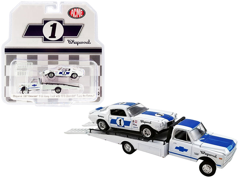 1967 Chevrolet C-30 White Diecast Model Ramp Truck