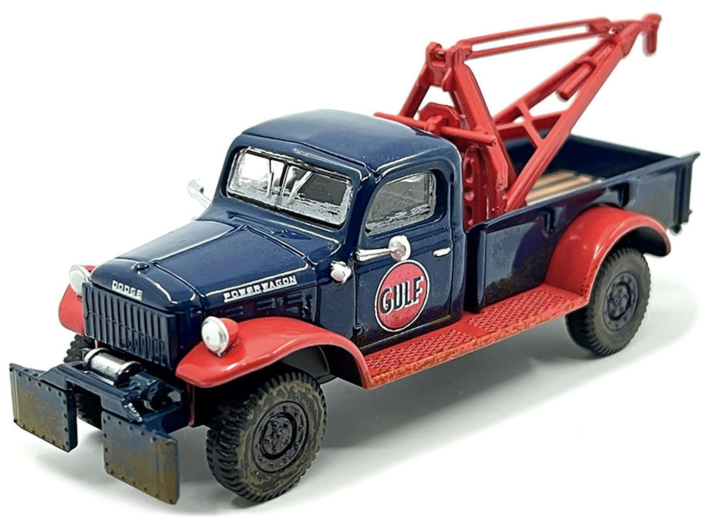 1950 Dodge Power Wagon Blue Diecast Model Tow Truck