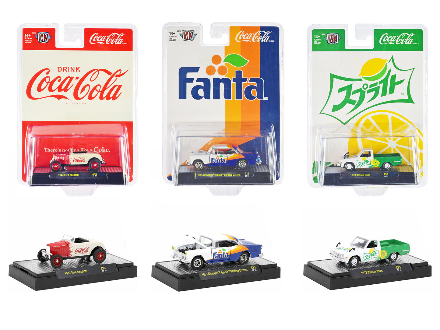 Sodas Set Diecast Model Car/Truck Set