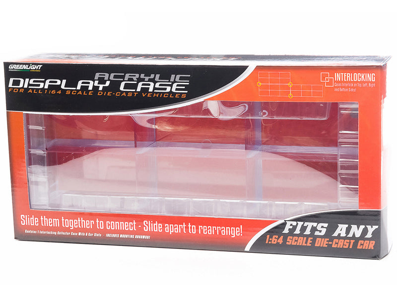 Acrylic 6 Car Connecting Model Display Case