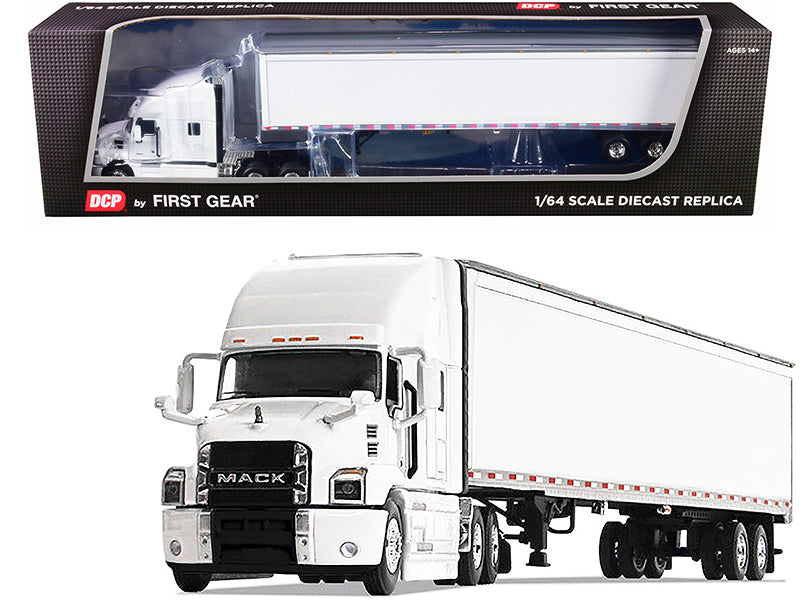 Mack Anthem Sleeper Cab White Diecast Model Tractor Trailer