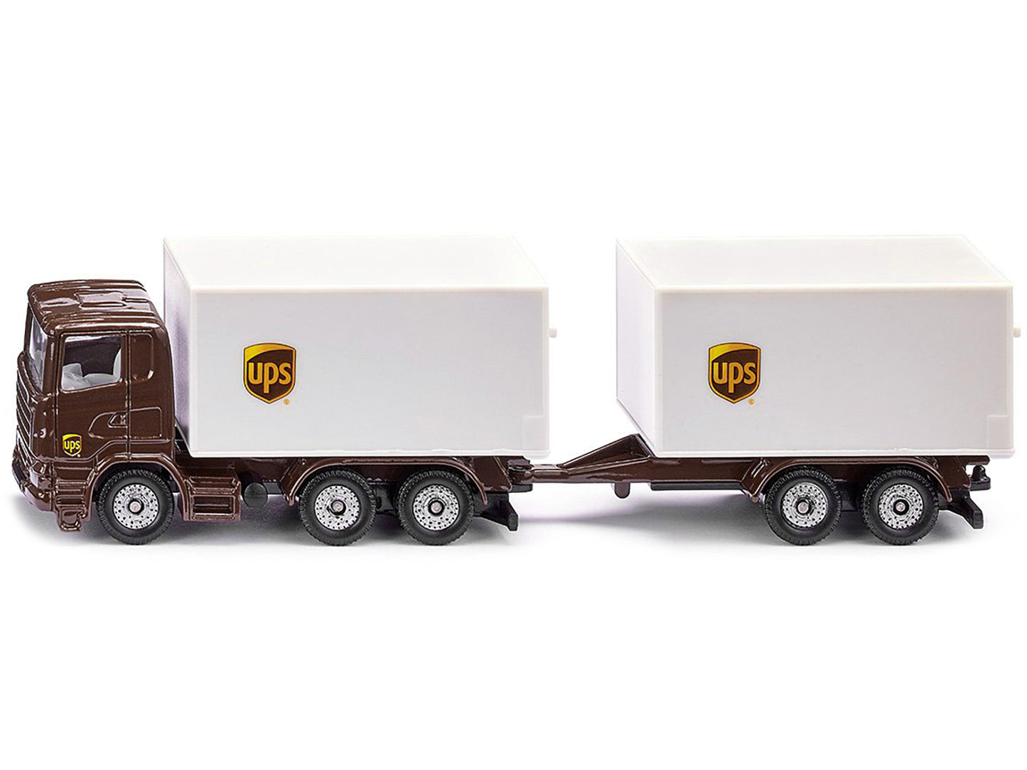 UPS Logistics Brown Diecast Model Car/Truck Set