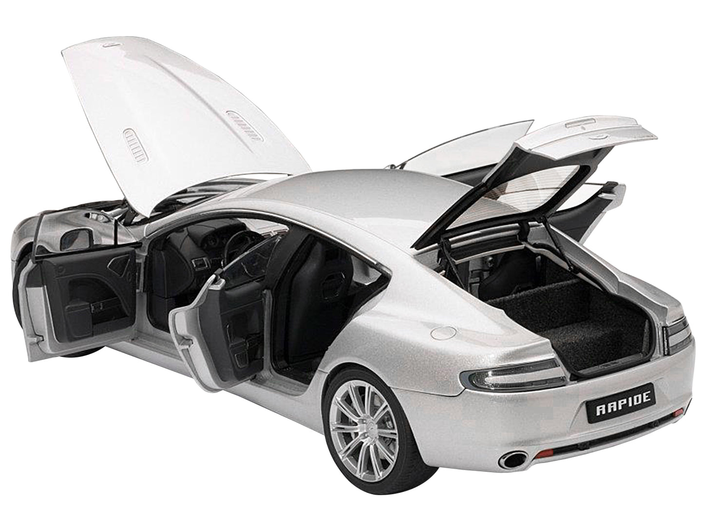 Aston Martin Rapide Silver Diecast Model Car
