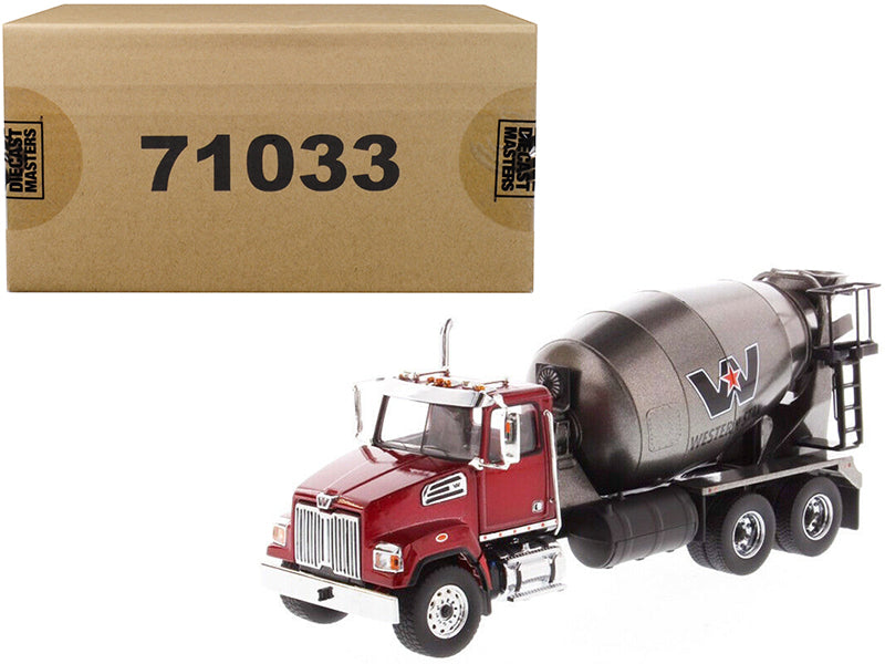 Western Star Red Diecast Model Concrete Mixer Truck