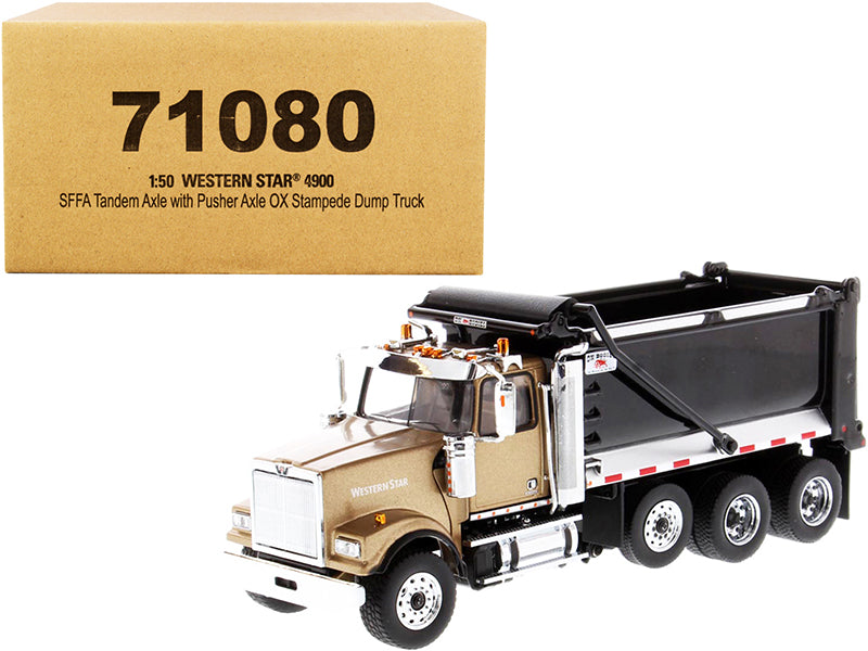 Western Star 4900 SFFA Gold Diecast Model Dump Truck