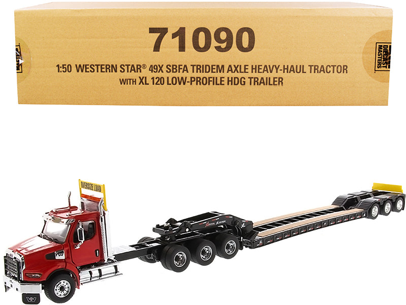 Western Star 49X SBFA Red Diecast Model Truck Tractor