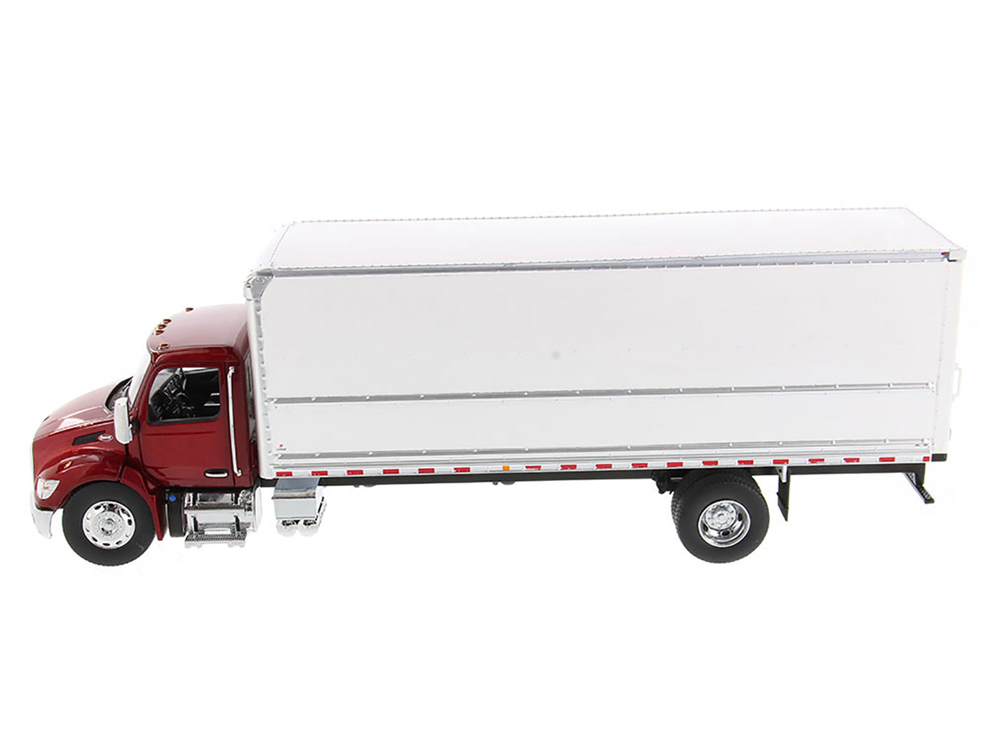 Peterbilt 536 Red Diecast Model Box/Van Truck
