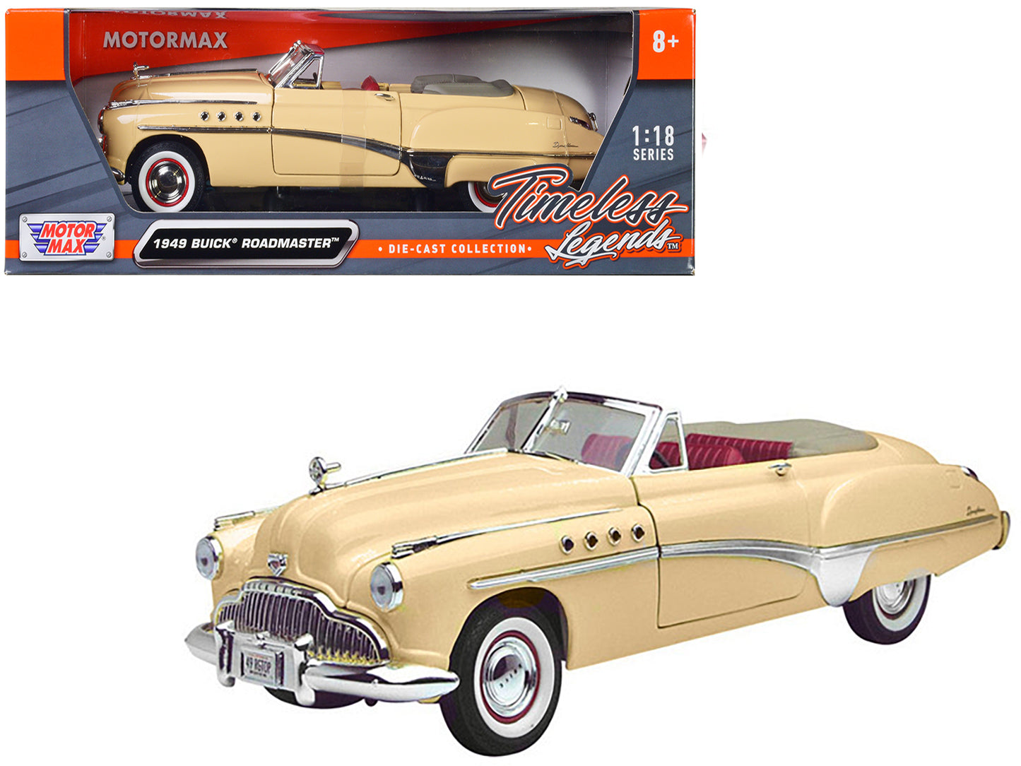 1949 Buick Roadmaster Cream Diecast Model Car