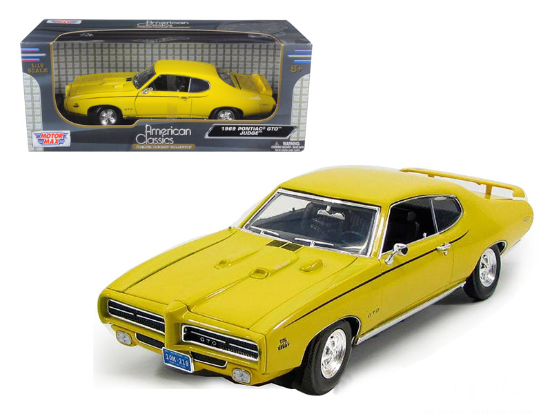 1969 Pontiac GTO Judge Yellow Diecast Model Car