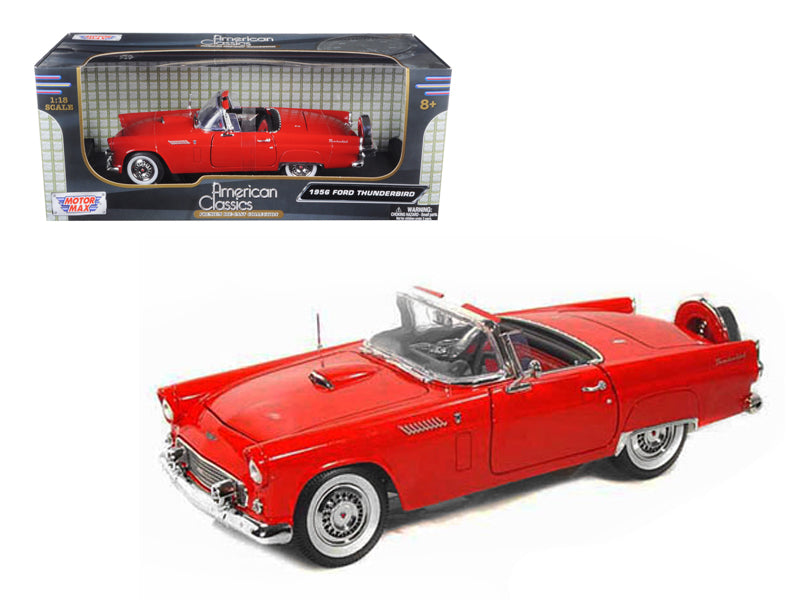 1956 Ford Thunderbird Red Diecast Model Car