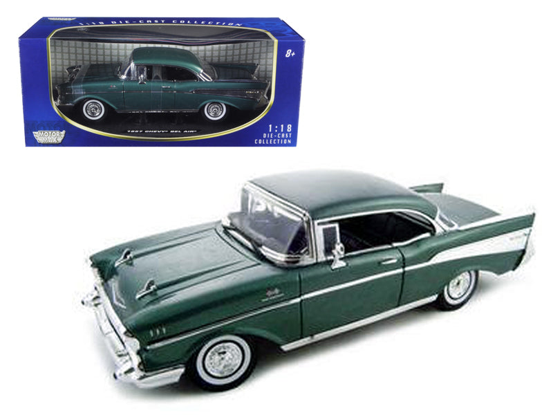 1957 Chevrolet Bel Air Green Diecast Model Car