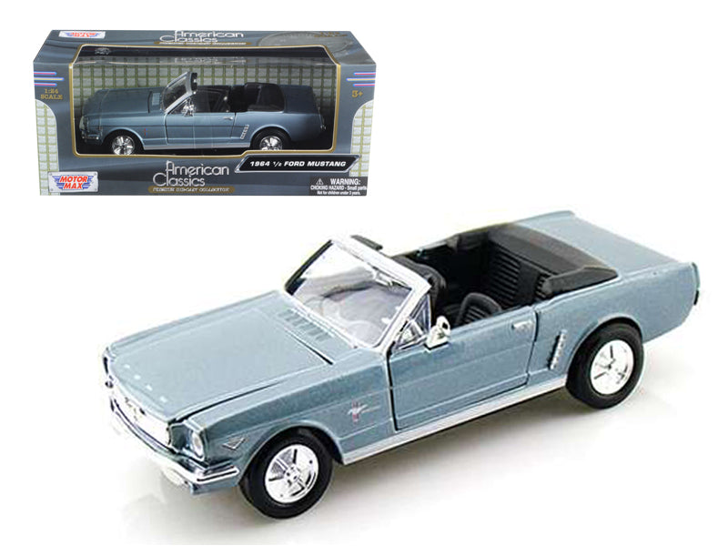 1964 1/2 Ford Mustang Blue Diecast Model Car