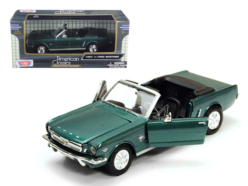 1965 1/2 Ford Mustang Green Diecast Model Car