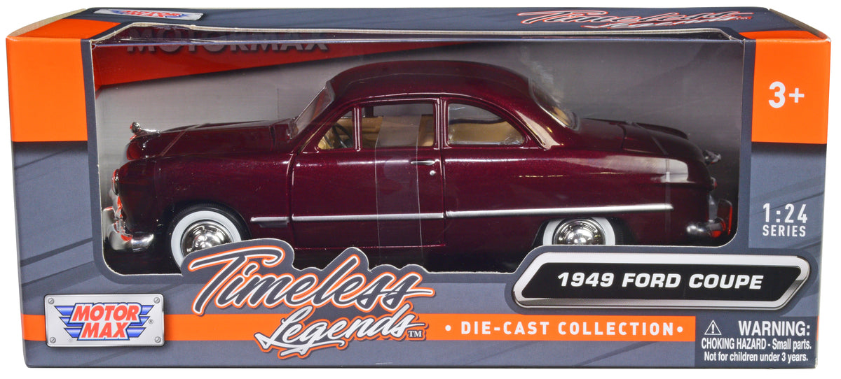 1949 Ford Coupe Red Diecast Model Car