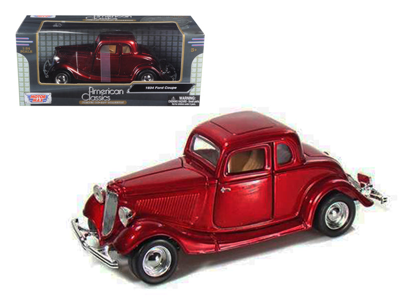 1934 Ford Coupe Red Diecast Model Car