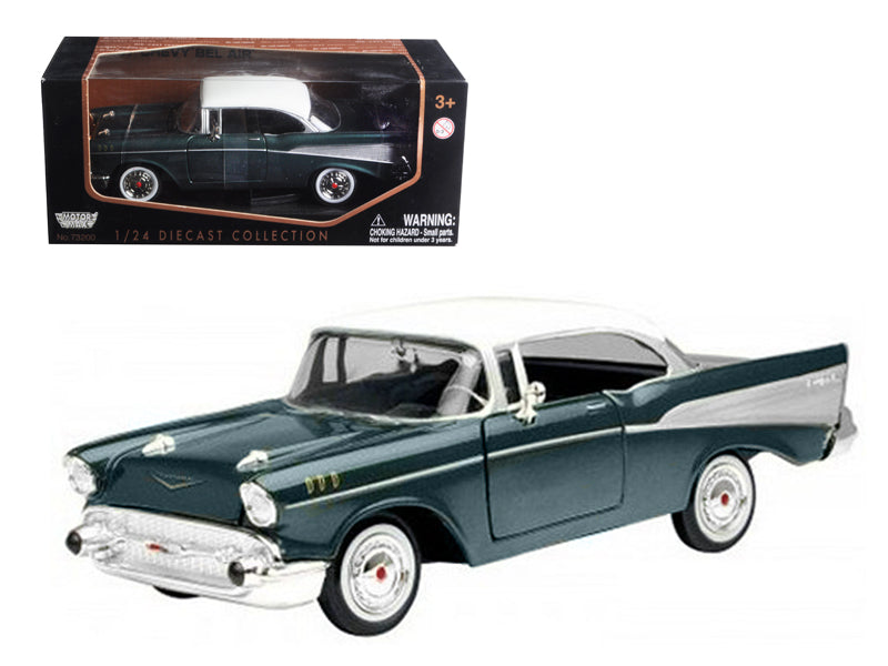 1957 Chevrolet Bel Air Green Diecast Model Car