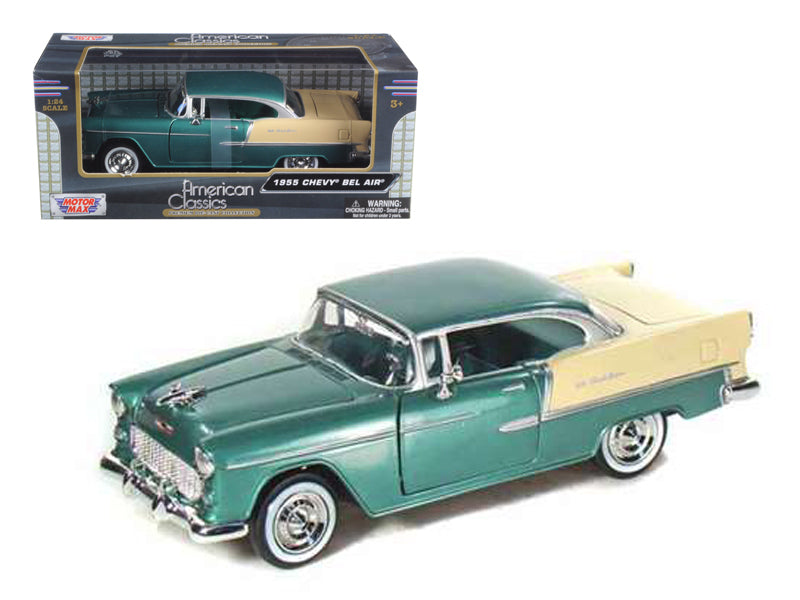 1955 Chevrolet Bel Air Green Diecast Model Car