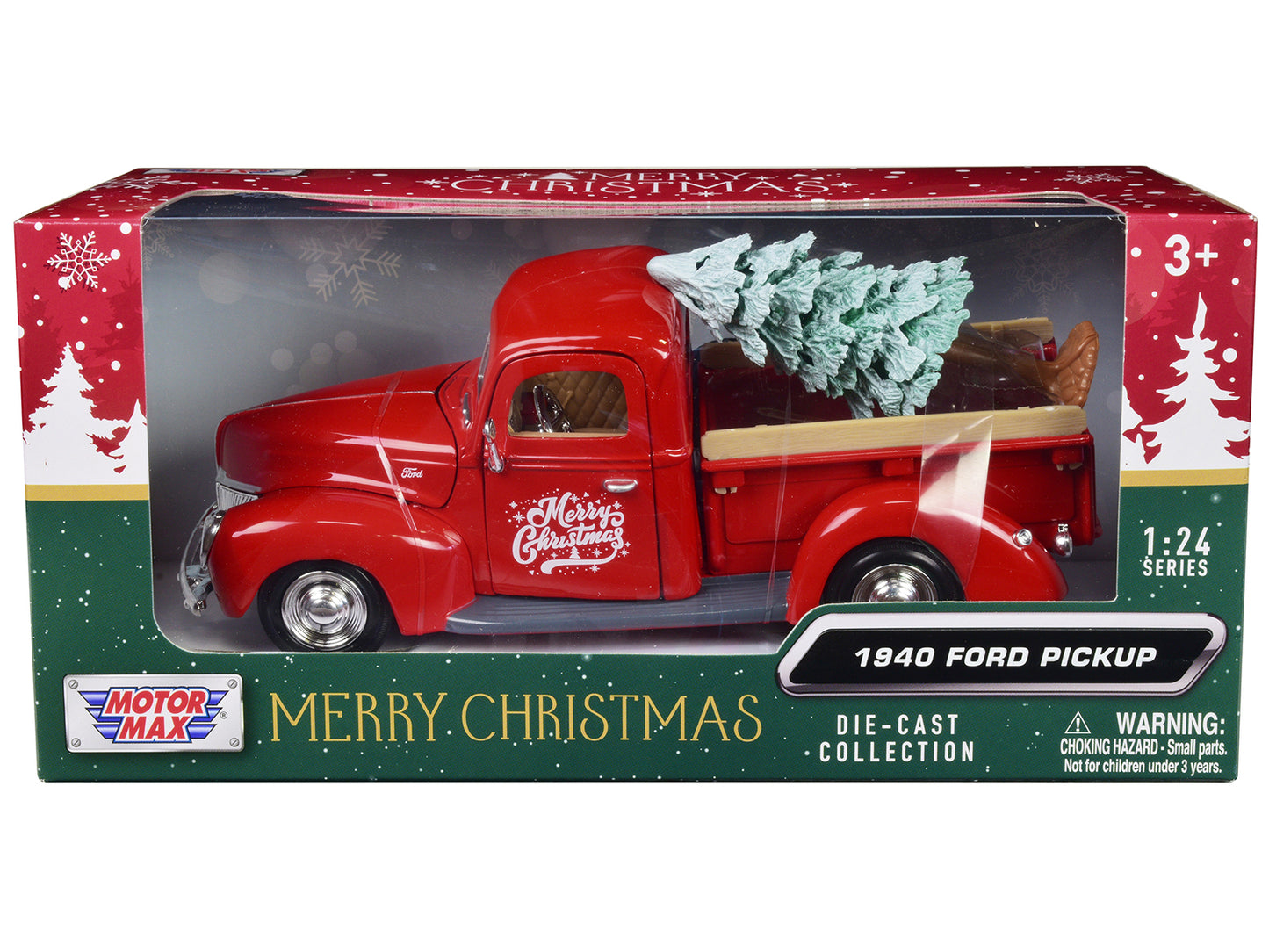 1940 Ford Red Diecast Model Pickup Truck