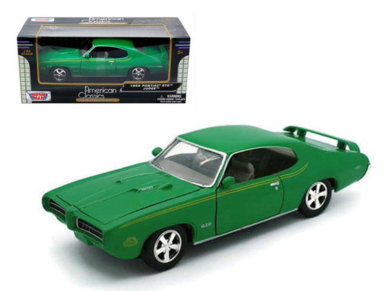 1969 Pontiac GTO Judge Green Diecast Model Car