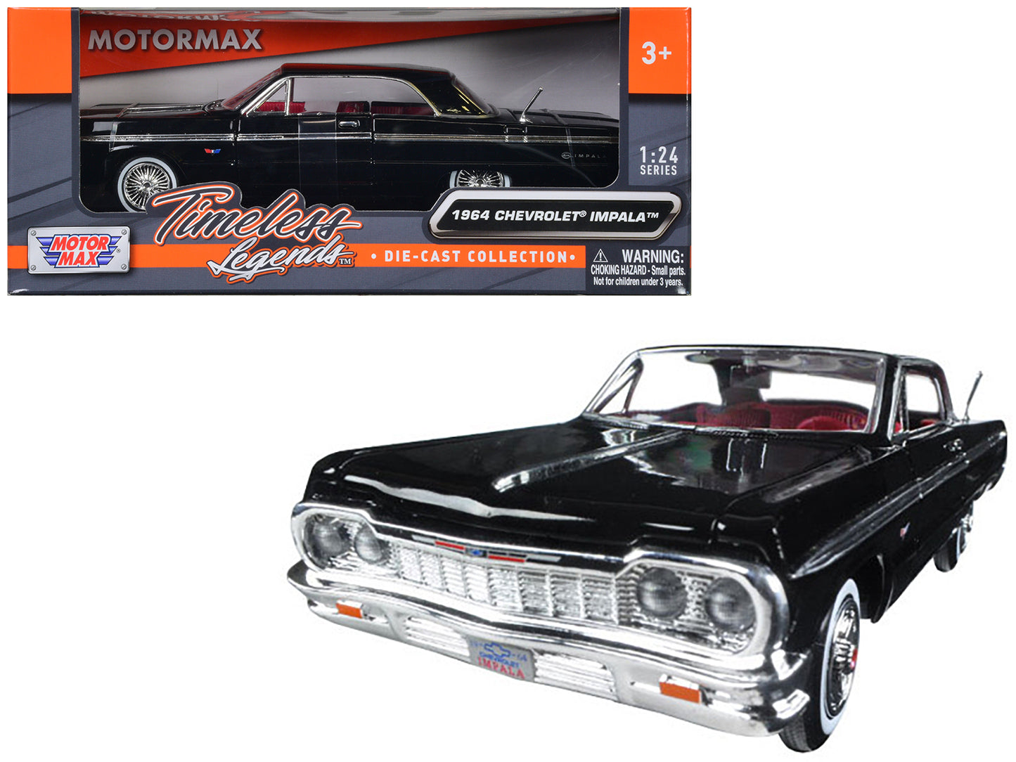1964 Chevrolet Impala Black Diecast Model Car