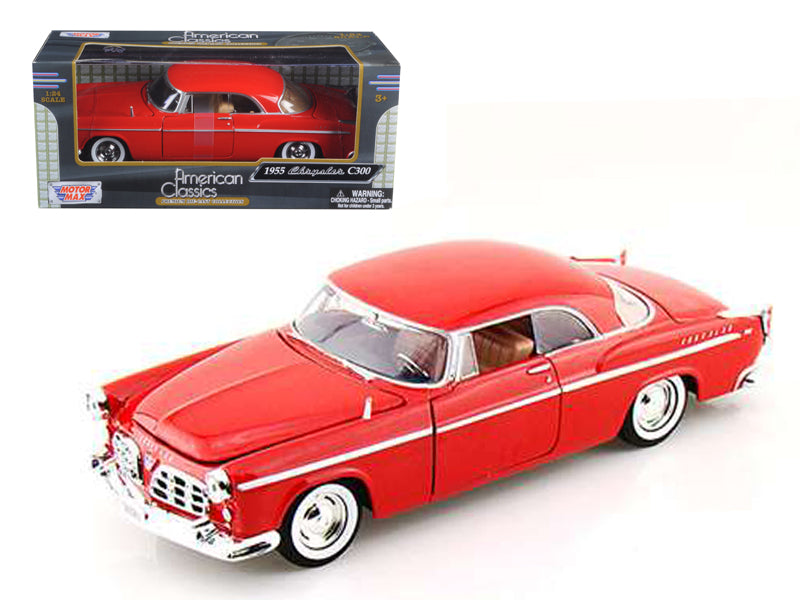 1955 Chrysler C300 Red Diecast Model Car