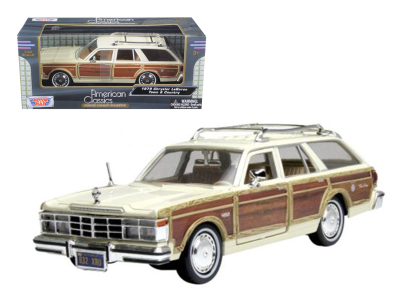 1979 Chrysler Lebaron Town Cream Diecast Model Car