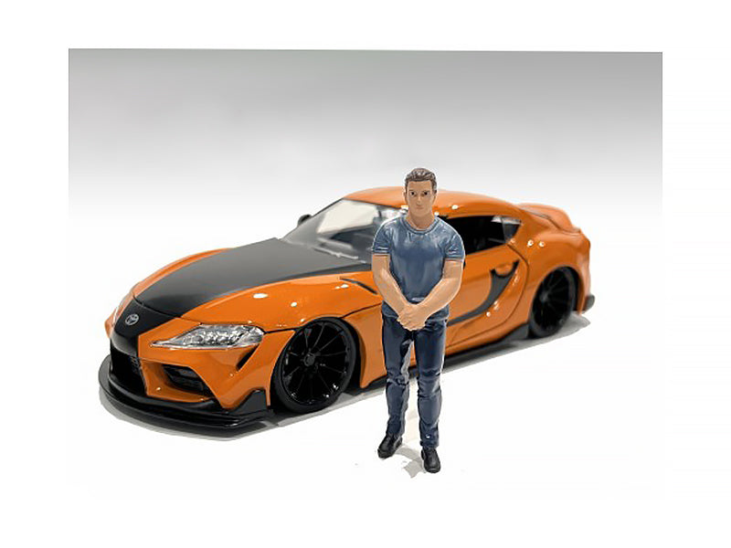 Figurine of Model Car Meet Figure