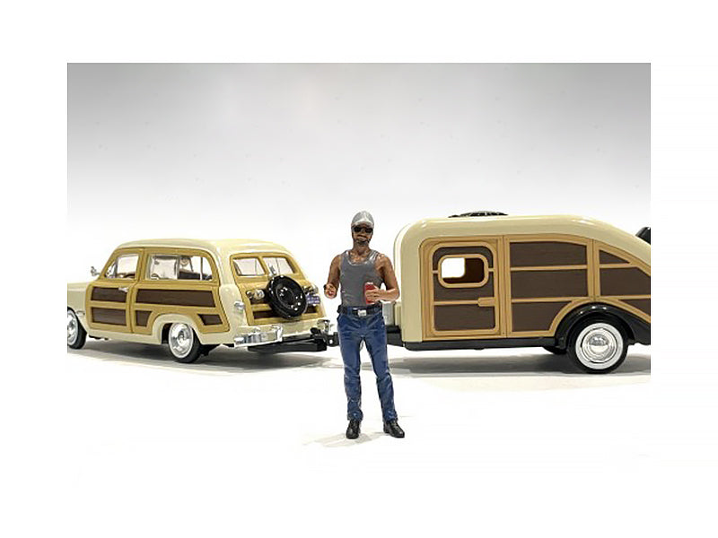 Campers Figurine 5 for Model Camper Figures Camping & Outdoors