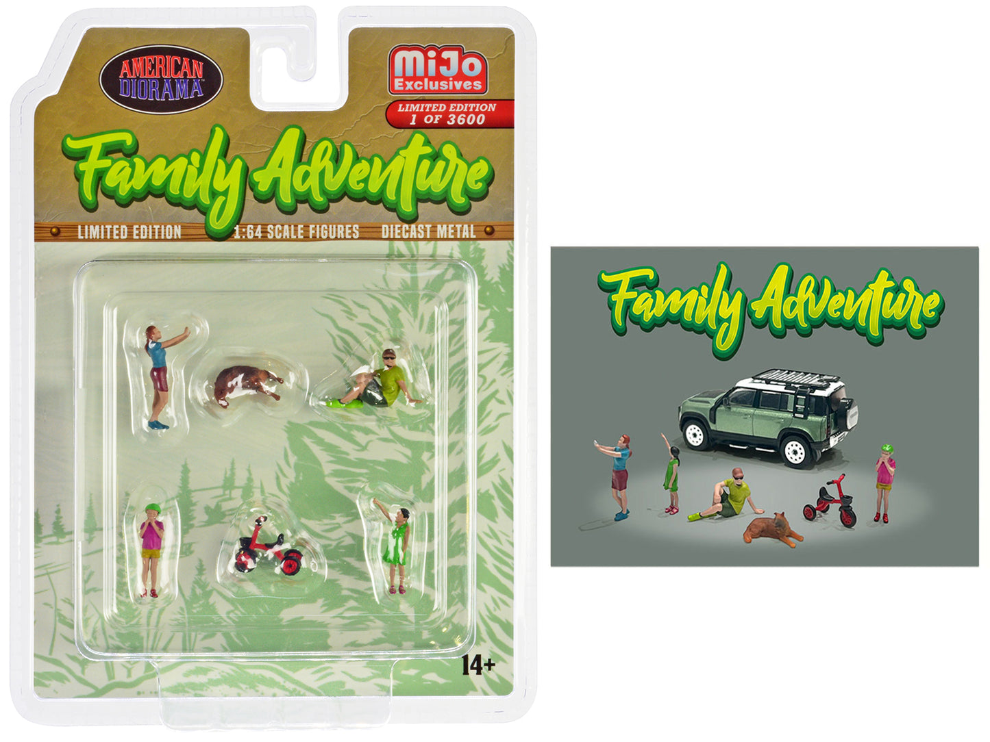 Family Adventure Diecast Model Lifestyle Figure