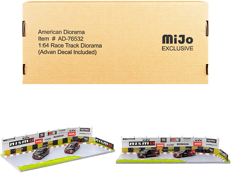 Race Track Advan Diorama Model Diorama Set