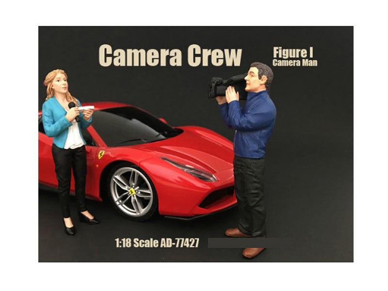Camera Man Figurine I Model Camera Crew Figure