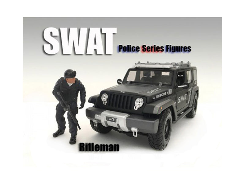 Swat Team Rifleman Model Police Officer Figure Law Enforcement