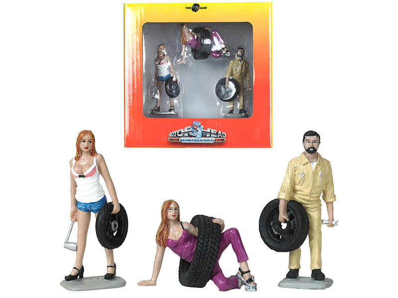 Val, Meg & Gary Model Tire Brigade Figures