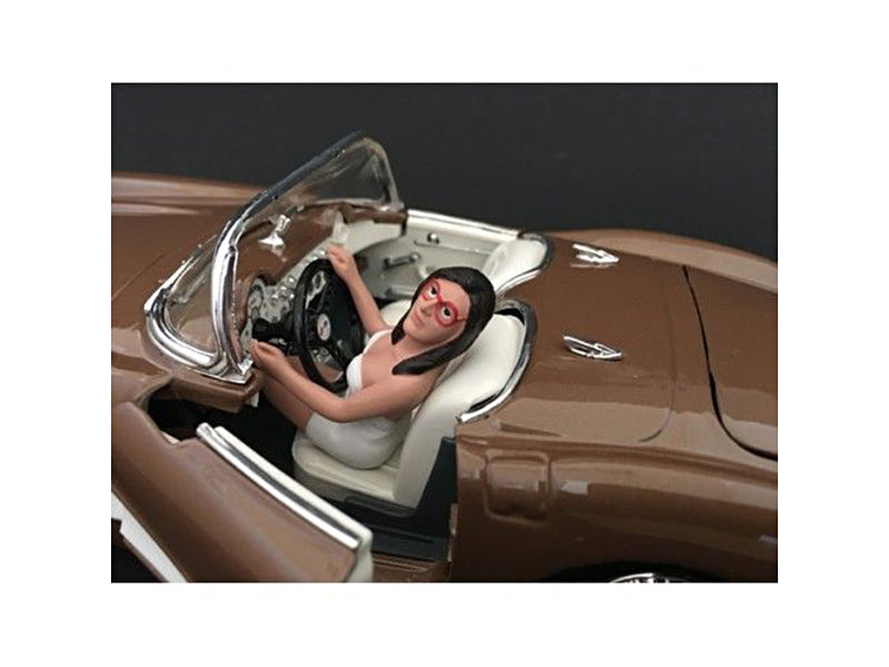 Figurine of Model Female Driver Figure