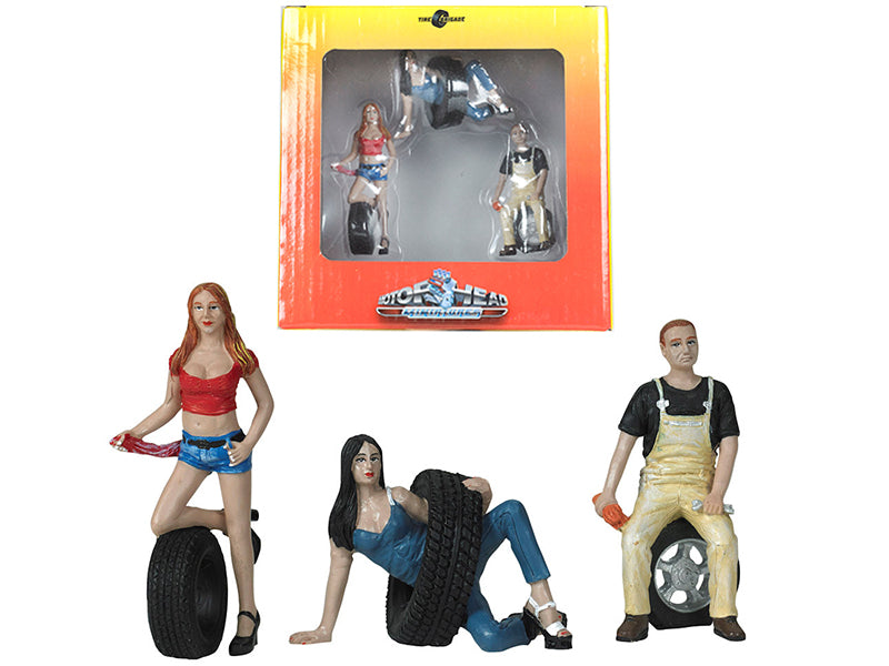 Val, Andie & Derek Model Tire Brigade Figures