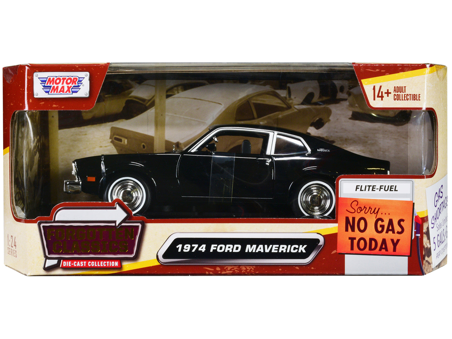 1974 Ford Maverick Black Diecast Model Car