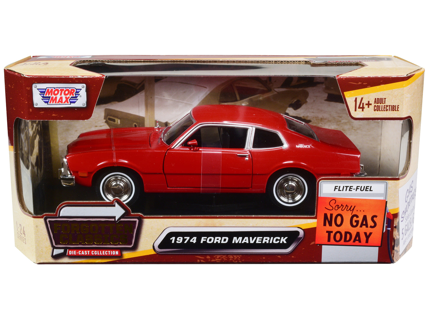 1974 Ford Maverick Red Diecast Model Car