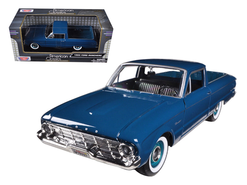 1960 Ford Falcon Ranchero Blue Diecast Model Pickup Truck