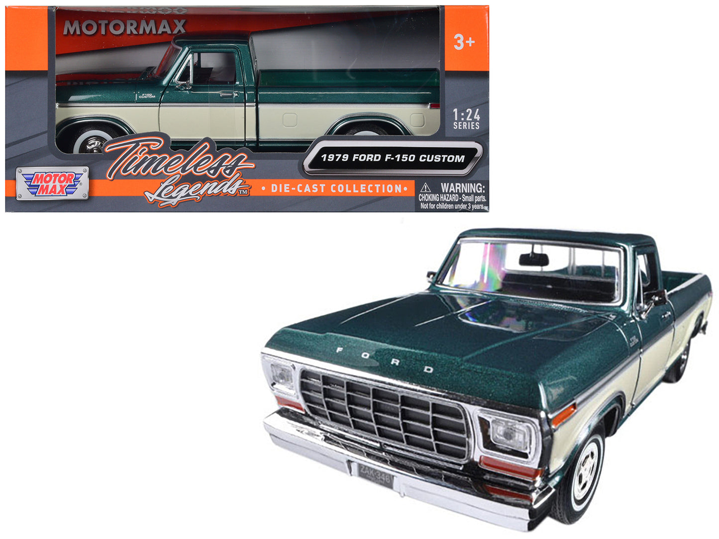 1979 Ford F-150 Green Diecast Model Pickup Truck