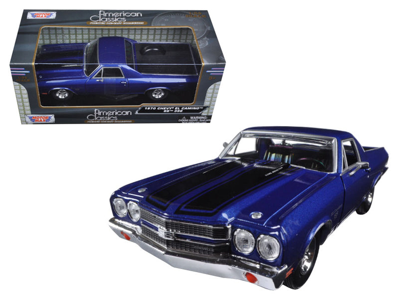 1970 Chevrolet El Camino Blue Diecast Model Car