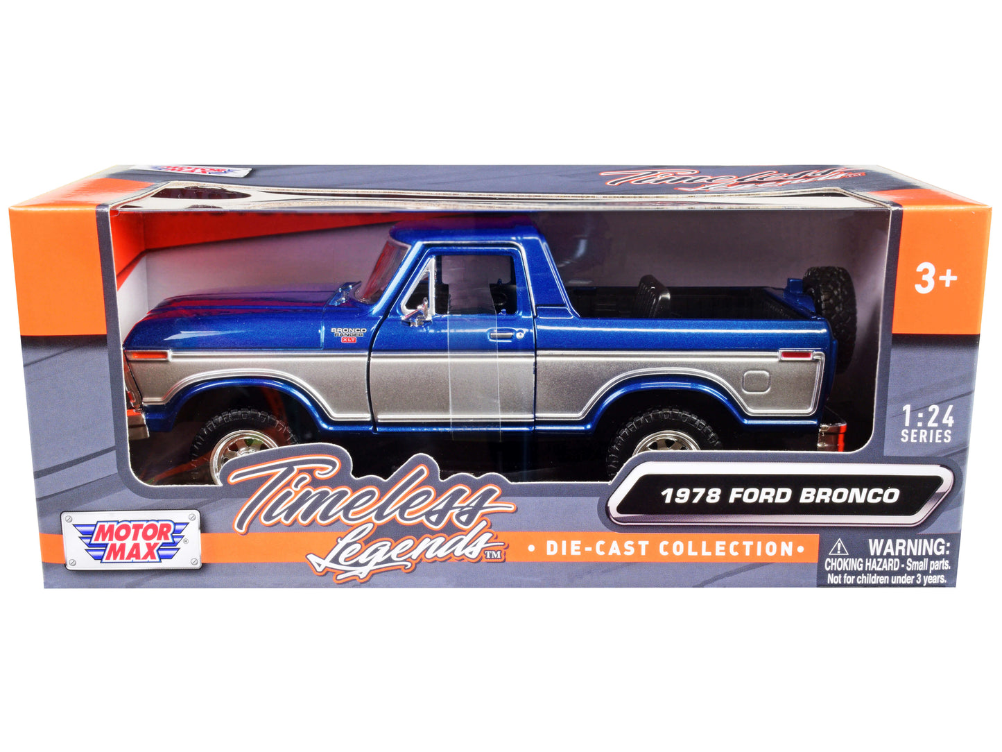 1978 Ford Bronco Ranger Blue Diecast Model Car