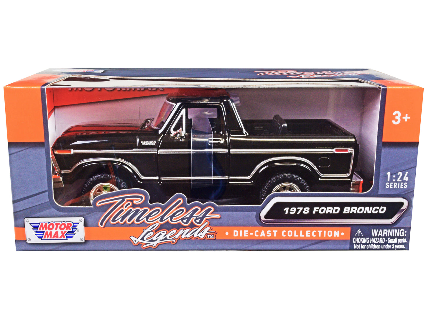 1978 Ford Bronco Custom Black Diecast Model Car