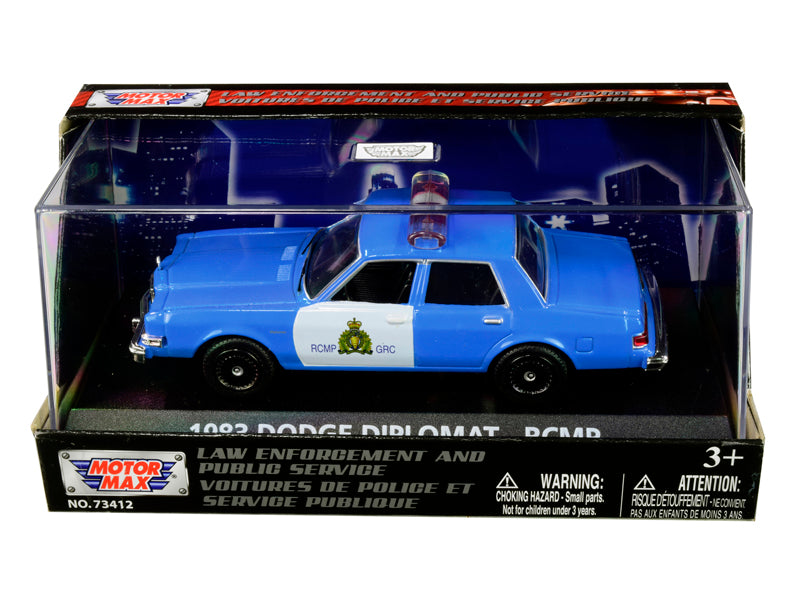 1983 Dodge Diplomat Royal Blue Diecast Model Car