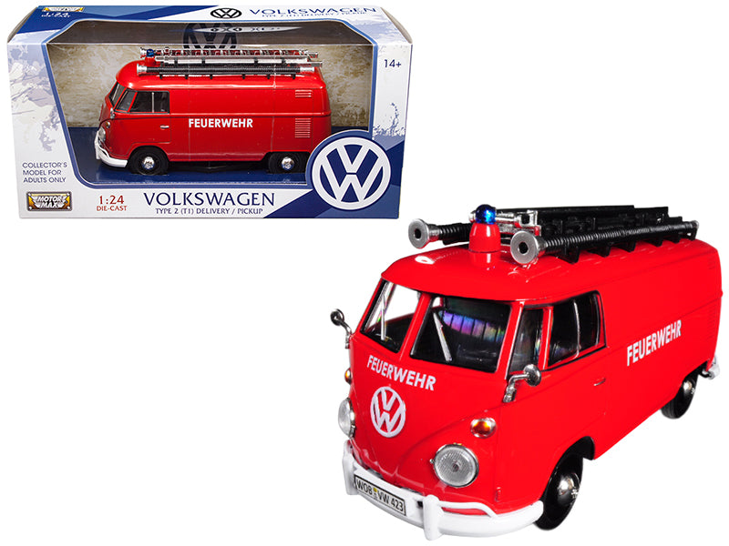 Volkswagen Type 2 T1 Red Diecast Model Van