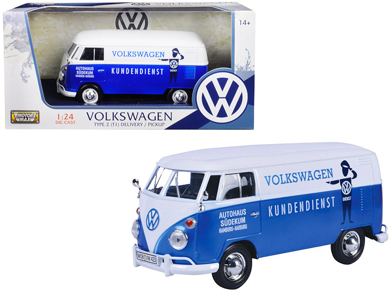 Volkswagen Type 2 T1 Blue Diecast Model Van
