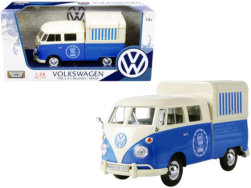 Volkswagen Type 2 T1 Cream Diecast Model Pickup Truck